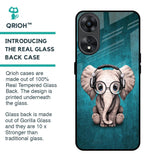 Adorable Baby Elephant Glass Case For Oppo A78 5G