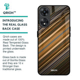 Diagonal Slash Pattern Glass Case for Oppo A78 5G