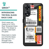 Cool Barcode Label Glass Case For Oppo A78 5G