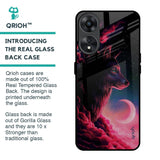 Moon Wolf Glass Case for Oppo A78 5G