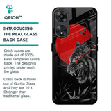 Red Moon Tiger Glass Case for Oppo A78 5G