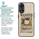 Luffy Wanted Glass Case for Oppo A78 5G