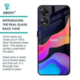 Colorful Fluid Glass Case for Oppo A78 5G