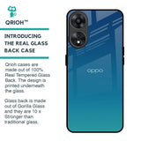 Celestial Blue Glass Case For Oppo A78 5G