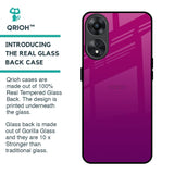 Magenta Gradient Glass Case For Oppo A78 5G