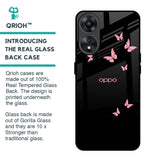 Fly Butterfly Glass Case for Oppo A78 5G