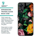 Flowers & Butterfly Glass Case for Oppo A78 5G