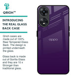 Dark Purple Glass Case for Oppo A78 5G