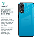 Blue Aqua Glass Case for Oppo A78 5G