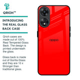 Blood Red Glass Case for Oppo A78 5G
