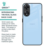 Pastel Sky Blue Glass Case for Oppo A78 5G