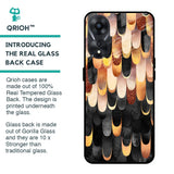 Bronze Abstract Glass Case for Oppo A78 5G