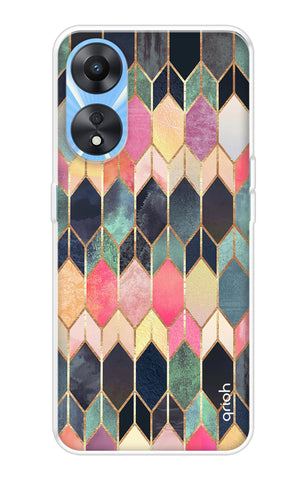 Shimmery Pattern Oppo A78 5G Back Cover