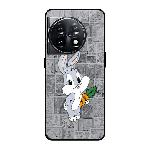 Cute Baby Bunny OnePlus 11 5G Glass Back Cover Online