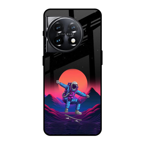 Retro Astronaut OnePlus 11 5G Glass Back Cover Online