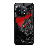 Red Moon Tiger OnePlus 11 5G Glass Back Cover Online