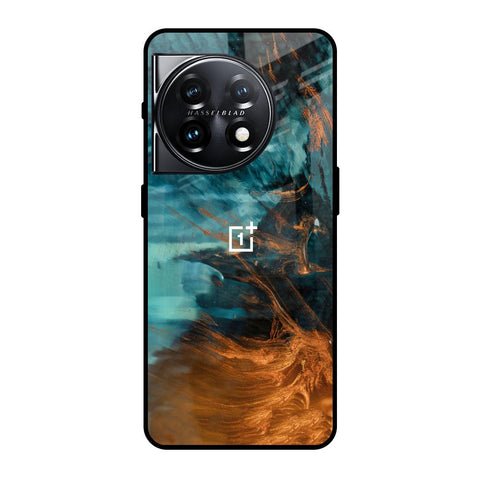 Golden Splash OnePlus 11 5G Glass Back Cover Online