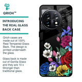 Rose Flower Bunch Art Glass Case for OnePlus 11 5G