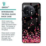 Heart Rain Fall Glass Case For OnePlus 11 5G