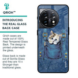 Kitty In Pocket Glass Case For OnePlus 11 5G