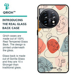 Abstract Faces Glass Case for OnePlus 11 5G