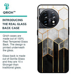 Tricolor Pattern Glass Case for OnePlus 11 5G