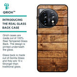 Wooden Planks Glass Case for OnePlus 11 5G