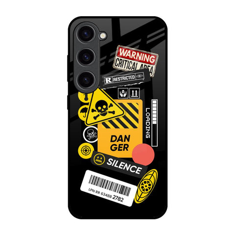 Danger Signs Samsung Galaxy S23 5G Glass Back Cover Online