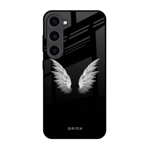 White Angel Wings Samsung Galaxy S23 5G Glass Back Cover Online