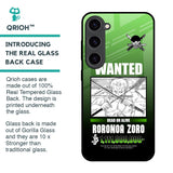 Zoro Wanted Glass Case for Samsung Galaxy S23 5G