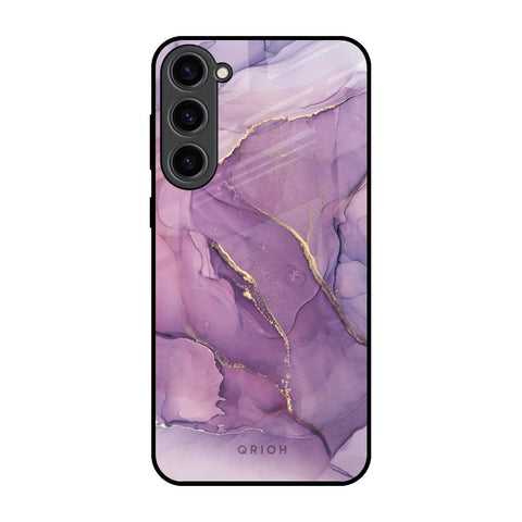 Purple Gold Marble Samsung Galaxy S23 Plus 5G Glass Back Cover Online