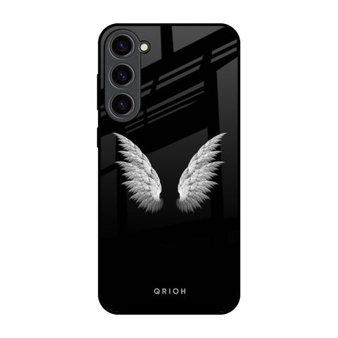 White Angel Wings Samsung Galaxy S23 Plus 5G Glass Back Cover Online
