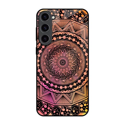Floral Mandala Samsung Galaxy S23 Plus 5G Glass Back Cover Online