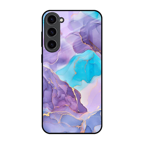 Alcohol ink Marble Samsung Galaxy S23 Plus 5G Glass Back Cover Online