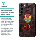 Angry Baby Super Hero Glass Case for Samsung Galaxy S23 Plus 5G