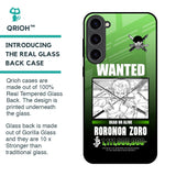 Zoro Wanted Glass Case for Samsung Galaxy S23 Plus 5G