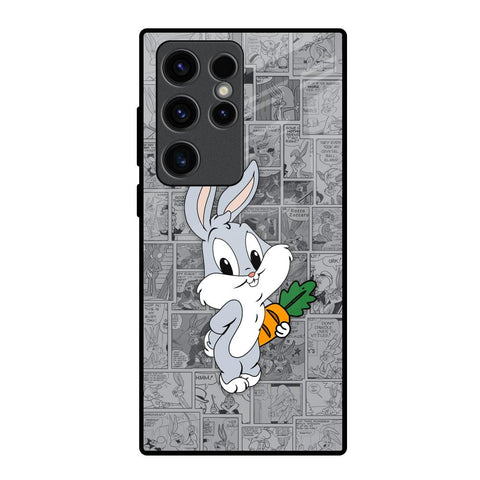 Cute Baby Bunny Samsung Galaxy S23 Ultra 5G Glass Back Cover Online