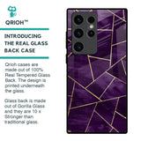 Geometric Purple Glass Case For Samsung Galaxy S23 Ultra 5G