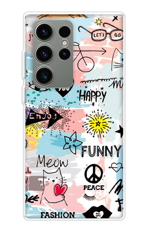 Happy Doodle Samsung Galaxy S23 Ultra 5G Back Cover