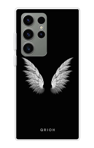 White Angel Wings Samsung Galaxy S23 Ultra 5G Back Cover