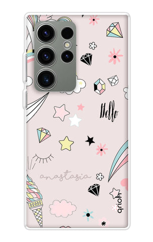 Unicorn Doodle Samsung Galaxy S23 Ultra 5G Back Cover