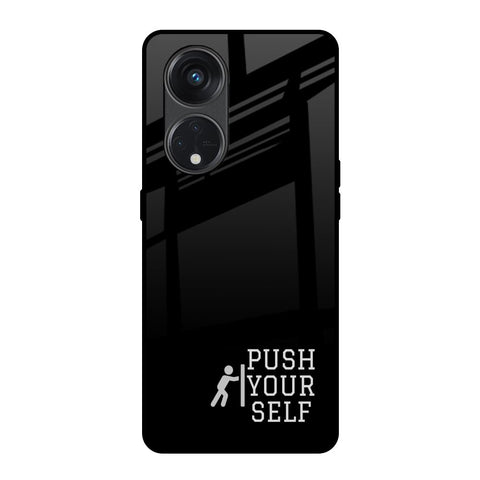 Push Your Self Oppo Reno8T 5G Glass Back Cover Online