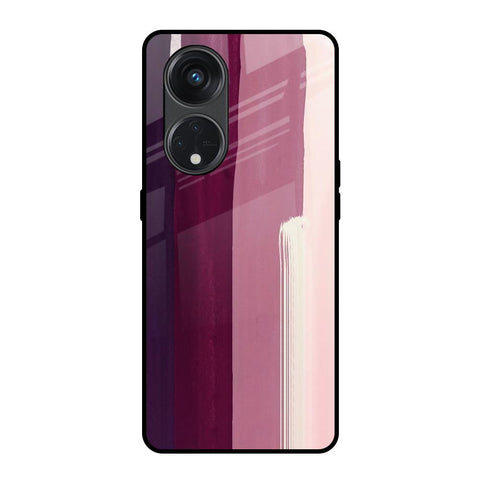 Brush Stroke Art Oppo Reno8T 5G Glass Back Cover Online