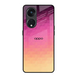 Geometric Pink Diamond Oppo Reno8T 5G Glass Back Cover Online