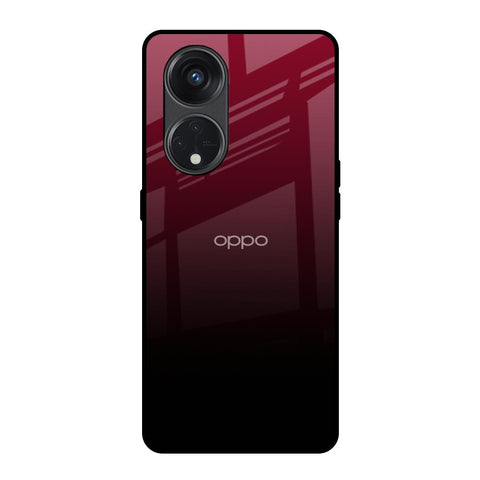 Wine Red Oppo Reno8T 5G Glass Back Cover Online
