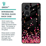 Heart Rain Fall Glass Case For Oppo Reno8T 5G