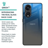Blue Grey Ombre Glass Case for Oppo Reno8T 5G
