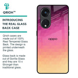 Geometric Pink Diamond Glass Case for Oppo Reno8T 5G