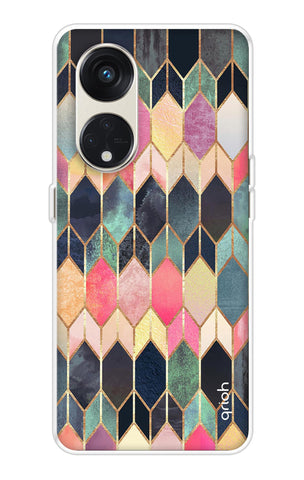 Shimmery Pattern Oppo Reno8T 5G Back Cover