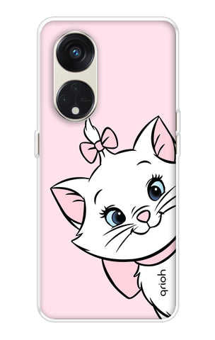 Cute Kitty Oppo Reno8T 5G Back Cover
